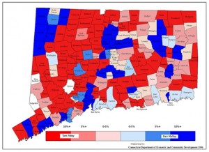 Susan Bigelow Gubernatorial Results Map 2010