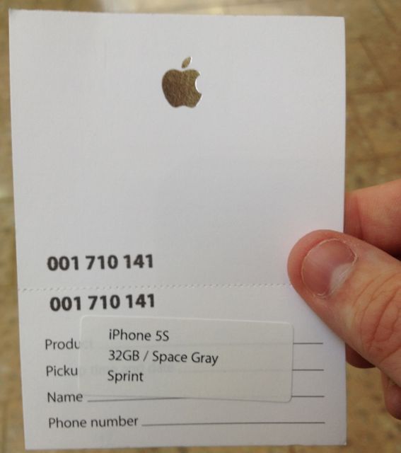 iPhone 5s Ticket